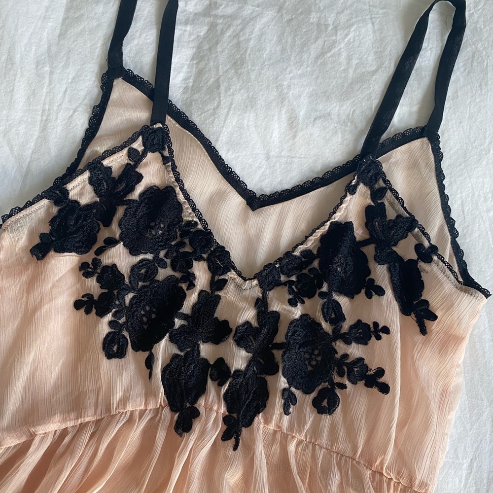 Urban Outfitters sheer slip with embroidery